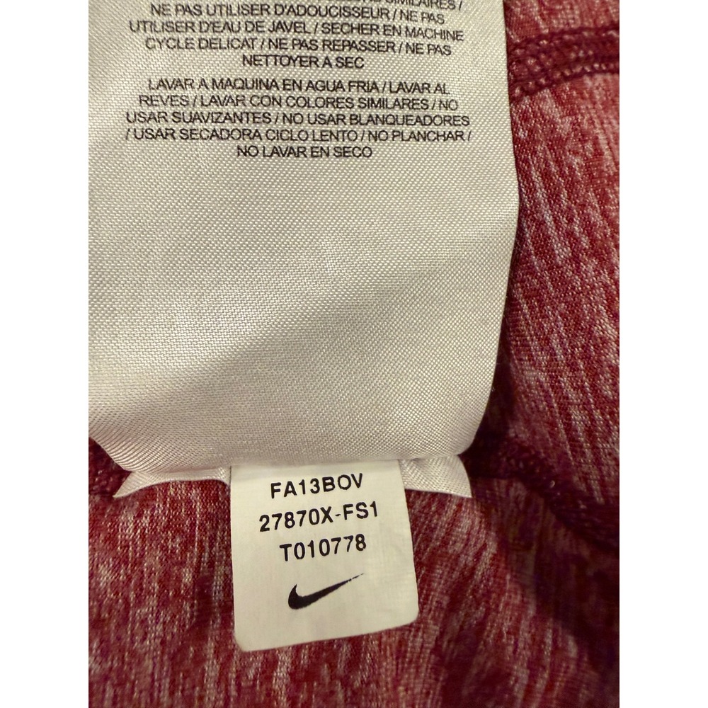 Nike FSU Florida State Seminoles Quarter Zip Womens Small Garnet Dri-FIT - Picture 6 of 7